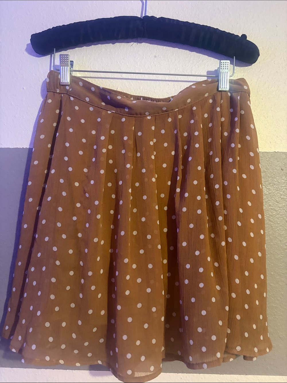 Old Navy Women's Polka Dot Brown Skirt